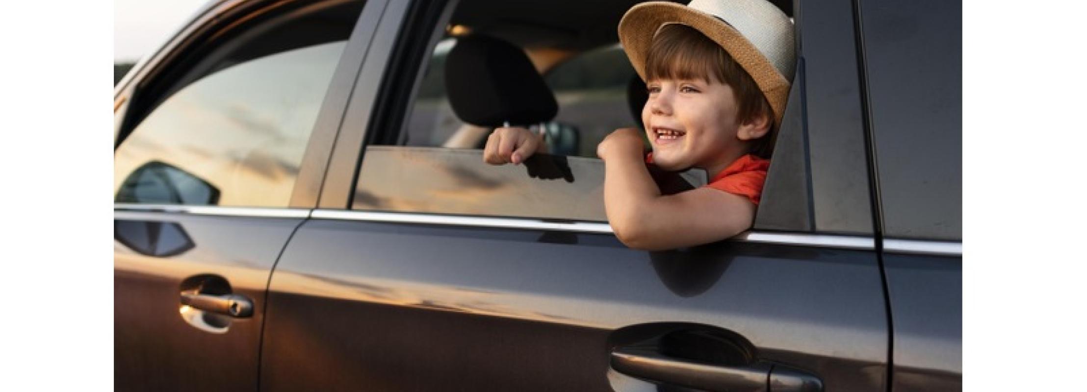 kinderen in de auto