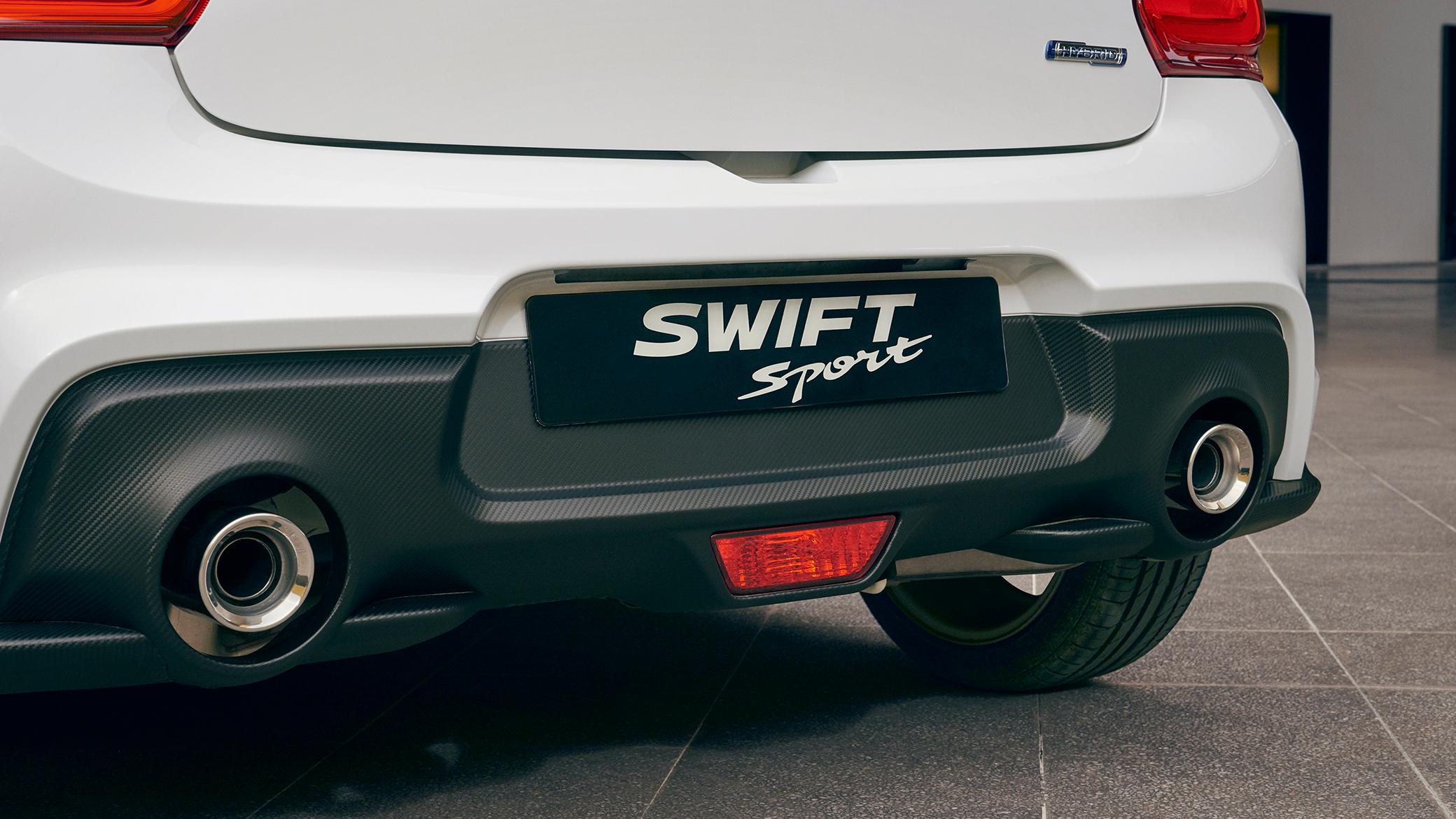 Swift Sport uitlaat